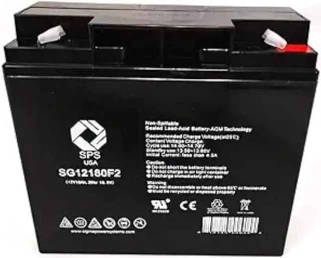 Main image of SPS Brand 12V 18 Ah Terminal F2 Replacement Battery (1 pack)