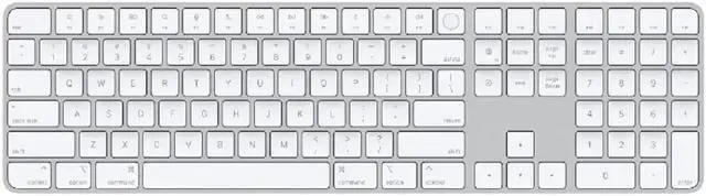 Main image of Apple Magic Keyboard with Touch ID & Numeric Keypad - White - English