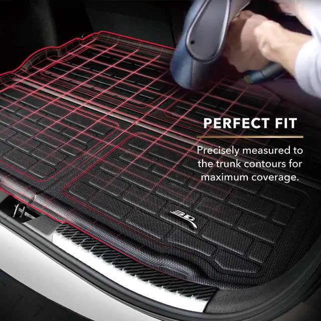 Alt view image 2 of 4 - 3D MAXpider Custom Fit KAGU Cargo Liner (BLACK) Compatible for JEEP WRANGLER 4XE 2021-2023 - Cargo Liner