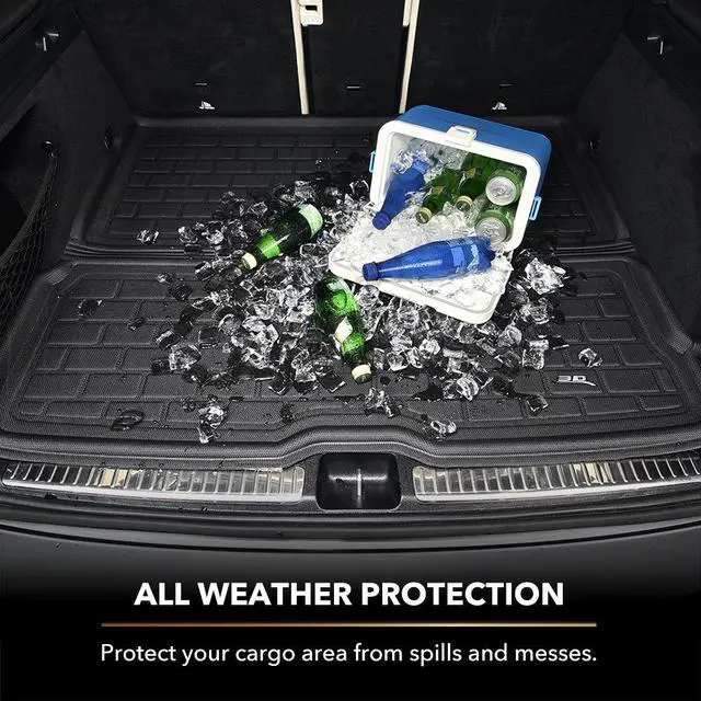 Alt view image 3 of 4 - 3D MAXpider Custom Fit KAGU Cargo Liner (BLACK) Compatible for JEEP WRANGLER 4XE 2021-2023 - Cargo Liner