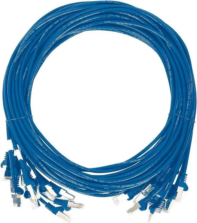 Alt view image 3 of 3 - Cat6 U/UTP Slim Network Patch Cable, 1.5 ft., Blue, 10G, 250 MHz, 100% Copper, 30 AWG, RJ45, Stranded, Snag-free, Gold-plated Contacts