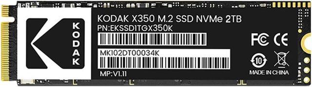 KODAK X350 M.2 2280 SSD 2TB NVMe PCIe Gen 3.0X4 Internal Solid State Drive  (SSD) for PC/Laptop