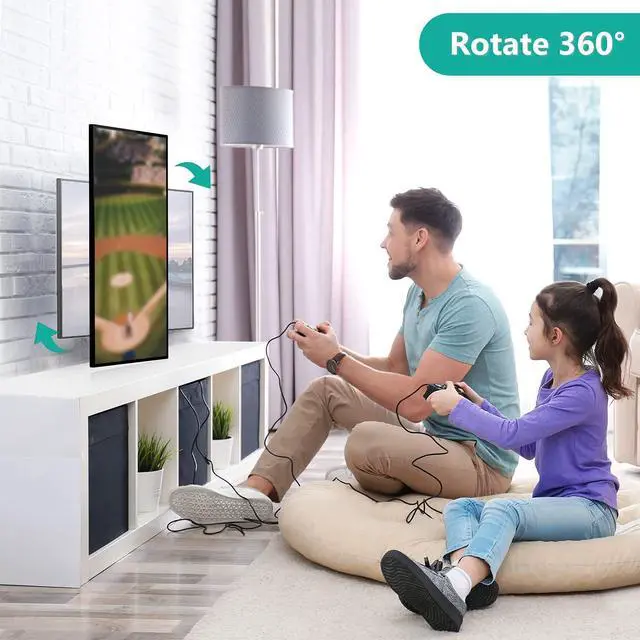 Alt view image 4 of 7 - TV Wall Mount Articulating LCD Monitor Full Motion 15 inch Extension Arm Tilt Swivel for Most 13 to 32 inch LED TV Flat Panel Screen with Mounting Holes up to 100x100mm