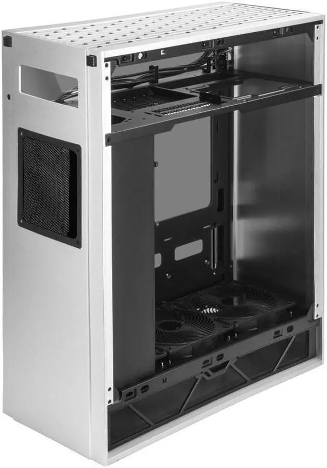 Alt view image 3 of 7 - ALTA F1 Stack effect design ATX tower with aluminum shell and tempered glass