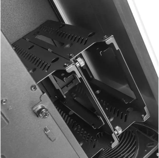 Alt view image 7 of 7 - ALTA F1 Stack effect design ATX tower with aluminum shell and tempered glass