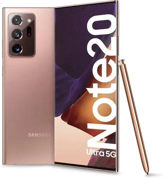 Main image of Samsung Galaxy Note20 Ultra 5G N986U 128GB GSM/CDMA Unlocked Android Smartphone (USA Version) - Mystic Bronze