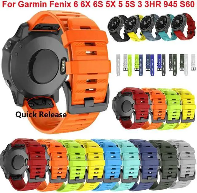 Main image of 26mm Silicone Sport Strap Replacement Watchband for Garmin Fenix 3 3HR 3 Sapphire/Fenix 5X 5XPlus/Fenix 6X 6XPlus Band