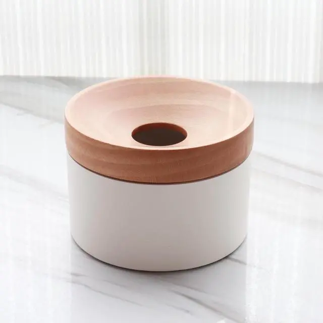 Alt view image 3 of 5 - Mordeco Revov Coin Storage | Rotating Switch Mechanism| Magnetic Locking System | Coin Bank | Beech Wood | Aluminum