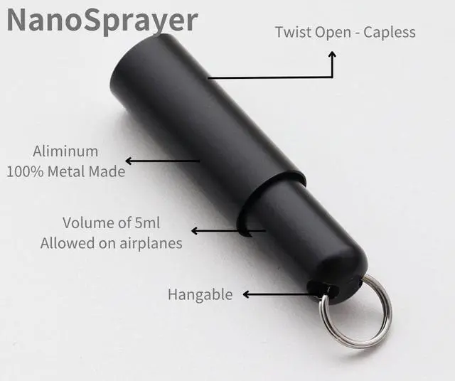 Alt view image 2 of 6 - Mordeco NanoSprayer Perfume Atomizer