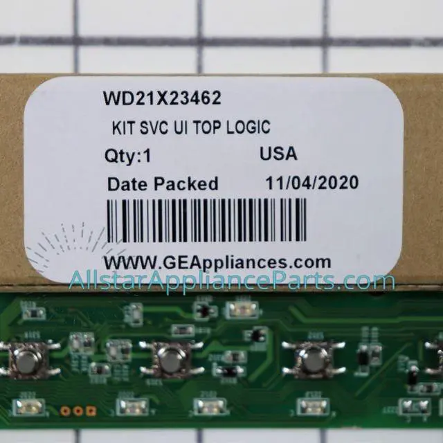 Alt view image 5 of 6 - GE WD21X31902 Dishwasher User Control and Display Board