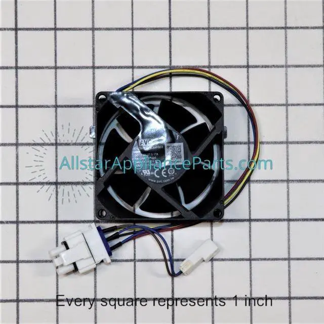Alt view image 2 of 7 - GE Refrigerator Evaporator Fan Motor WR60X35205