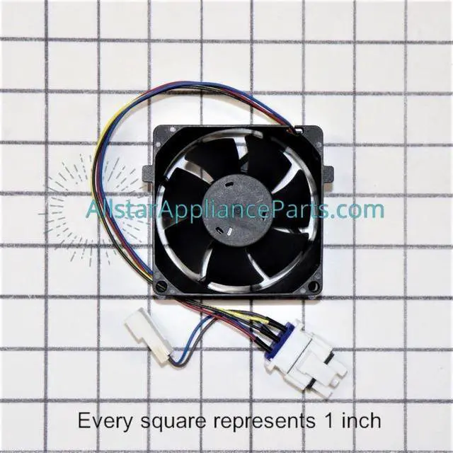 Alt view image 3 of 7 - GE Refrigerator Evaporator Fan Motor WR60X35205