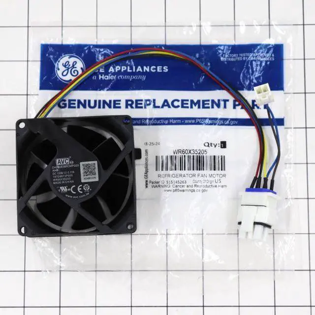 Alt view image 5 of 7 - GE Refrigerator Evaporator Fan Motor WR60X35205