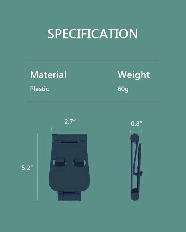 Alt view image 7 of 7 - Foldable Cell Phone Stand, Portable Mobile Phone Holder, Adjustable Cell Phone Holder for Desk, Adjustable View Angle, Stable Holder for Phones