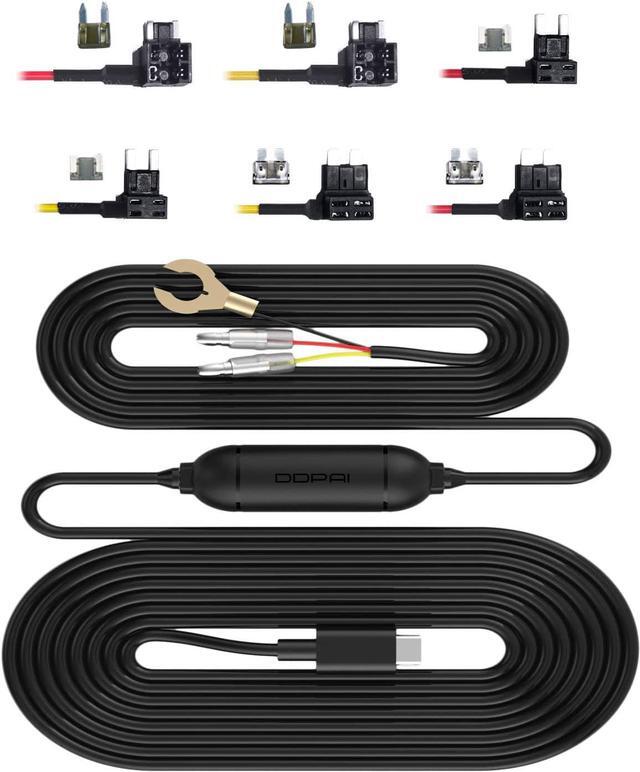 Dash Cam Hardwire Kit Compatible for Mola N3 Pro Z50 Dash Cam Mini 5 Dash Cam Z40 Dash Cam Hard Wire Kit Fuse for Dashcam in Type C Port Plozoe