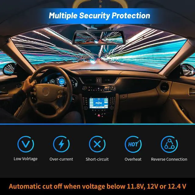 Alt view image 6 of 7 - Dash Cam Hardwire Kit, Compatible for Mola N3 Pro/ Z50 Dash Cam/Mini 5 Dash Cam/ Z40 Dash Cam Hard Wire Kit Fuse for Dashcam in Type-C Port, Plozoe 12V-24V to 5V Car Dash Camera Charger