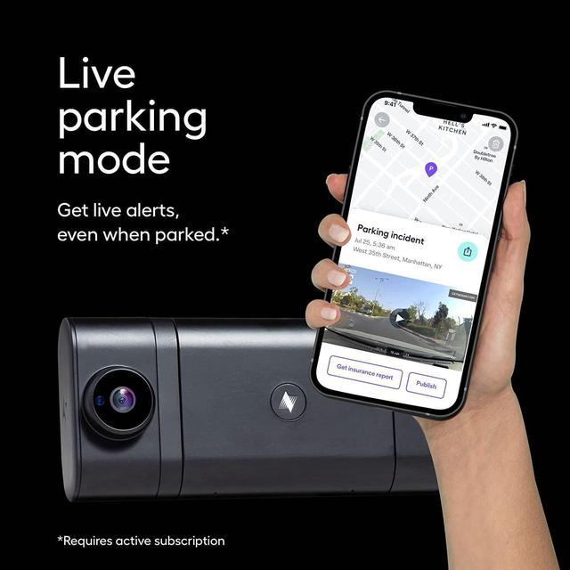 Nexar One 4K Connected Dash Cam 64 GB (Front Dash Cam) & OBD Power Kit