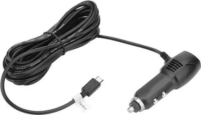 Main image of Dash Cam Charger Micro USB, Car Charger with USB Port Compatible with YI, Roav and Most Other Dash Cameras, Sat Navs, Other Android Devices. (11.5FT)