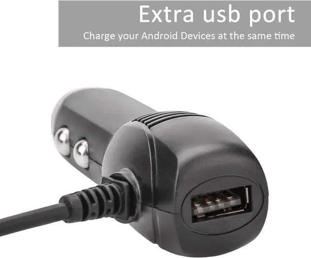 Alt view image 2 of 5 - Dash Cam Charger Micro USB, Car Charger with USB Port Compatible with YI, Roav and Most Other Dash Cameras, Sat Navs, Other Android Devices. (11.5FT)