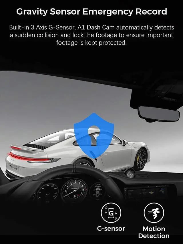 Alt view image 6 of 7 - Dash Cam 4K WiFi Ultra HD 2160P Dash Camera for Cars, Car Camera, Dashcams for Cars with Night Vision, 24 Hours Parking Mode, Loop Recording, G-Sensor, APP, Support 256GB Max