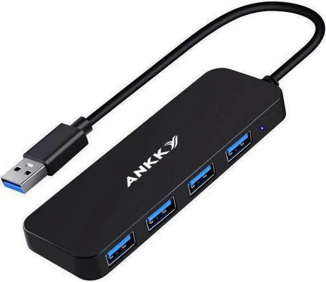Main image of USB Hub 3.0, ANKKY 4-Port USB 3.0 Hub USB Splitter USB Expander for Laptop, Xbox, Flash Drive, HDD, Console, Printer, Camera,Keyborad, Mouse-1FT
