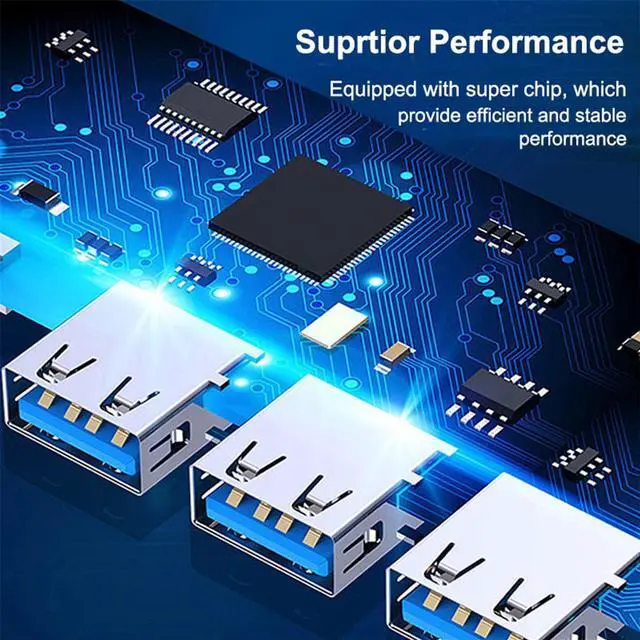 Alt view image 6 of 7 - TXY 4 Port Multi Splitter Adapte USB HUB 3.0 PC Computer Accessories USB HUB for Laptop Computer (White)