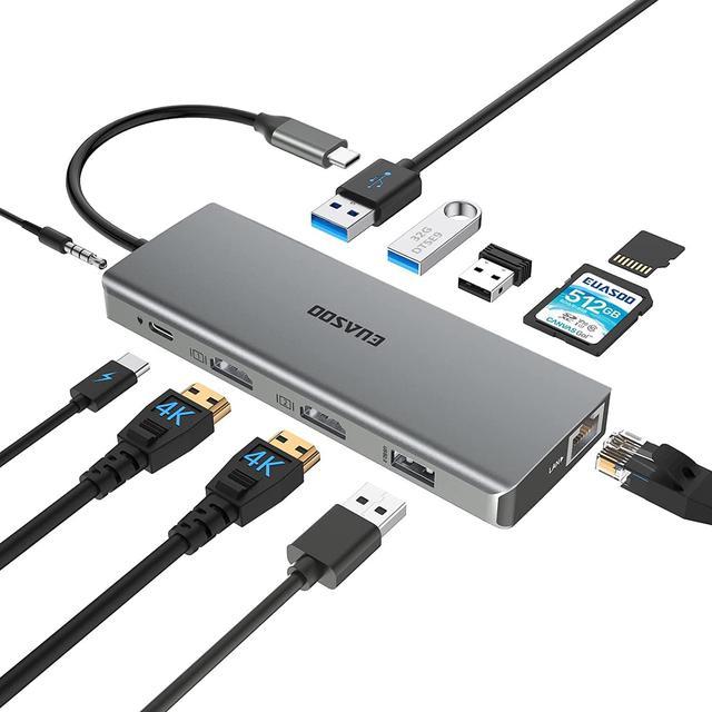 11in 4-Port USB 2.0 Hub Cable, USB Hubs and Cards