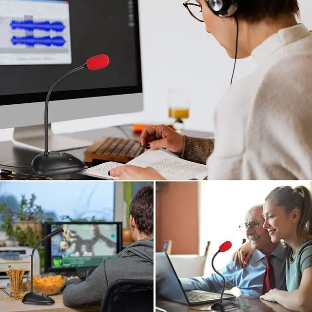 Alt view image 7 of 7 - USB Computer Microphone, Plug&Play Cardioid Condenser PC Laptop Mic, On/Off and Mute Buttons with LED Indicator, Compatible with Windows/Mac, Ideal for YouTube,Zoom,Recording,Games (6ft)