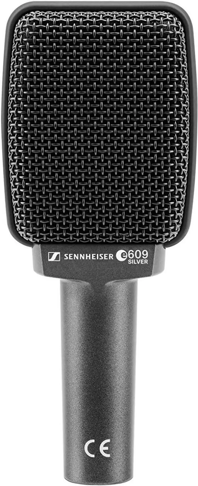 Alt view image 2 of 7 - Sennheiser Professional e 609 Silver Super-Cardioid Instrument Microphone,Wired, Wireless