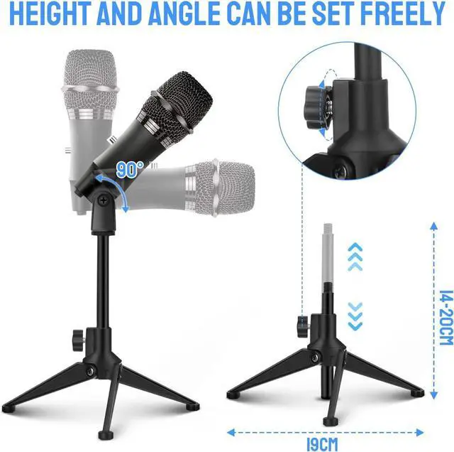 Alt view image 2 of 7 - Condenser Microphone, Vocal Optimization, USB Plug & Play Recording Microphone with Anti Slip Mic Stand Dual-Layer Pop Filter Computer Microphone for Gaming Podcasting Live Streaming YouTube