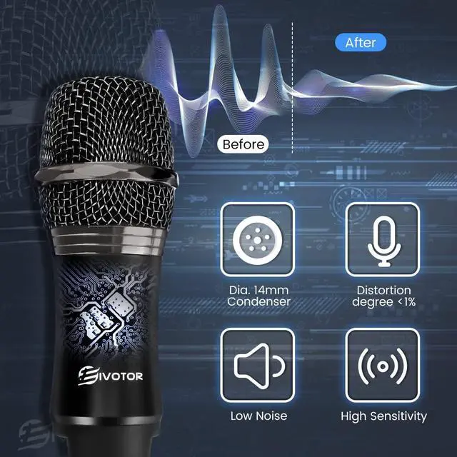 Alt view image 5 of 7 - Condenser Microphone, Vocal Optimization, USB Plug & Play Recording Microphone with Anti Slip Mic Stand Dual-Layer Pop Filter Computer Microphone for Gaming Podcasting Live Streaming YouTube
