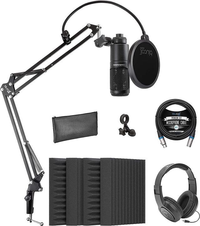  Audio-Technica AT2020 Cardioid Condenser Studio XLR Microphone,  Ideal for Project/Home Studio Applications,Black : Audio-Technica: Musical  Instruments