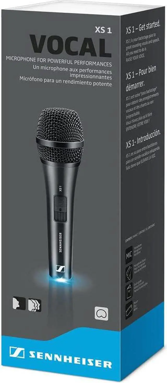 Alt view image 4 of 6 - XS 1 Handheld Cardioid Dynamic Vocal Microphone Bundle with Pop Filter and 20" XLR-XLR Cable
