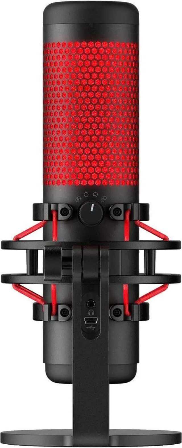 Alt view image 7 of 7 - Newest HyperX - QuadCast USB Multi-Pattern Electret Condenser Microphone | 2020 Edition | for PS4, PC and Mac | Pop Filter | Anti-Vibration Shock Mount | | Red - Black | with KWALICABLE Bundle