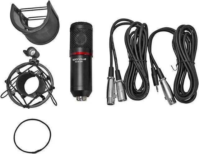 Alt view image 6 of 7 - Rockville Studio/Recording Condenser Microphone Mic w/Samsung Capacitors (RCM SR) ,Black