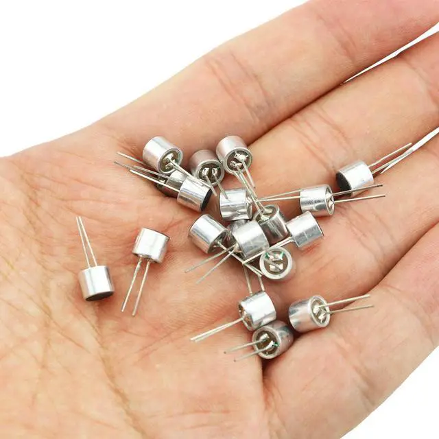 Alt view image 6 of 6 - 6050P Electret Microphone Pickup 20PCS 6x5 mm Through Hole Mini Electret Microphone Condenser Pickups, 6050 PCB Pins Condenser Electronic Components, Electret Microphone Inserts