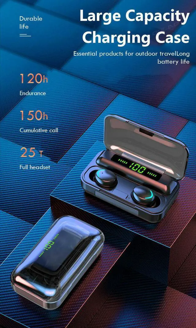 Alt view image 5 of 7 - Bluetooth Earbuds TWS 5.3 all phones laptop tablet Wireless Earphone Waterproof