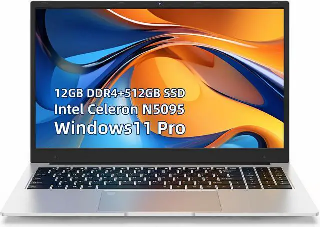 Main image of JSHIX Gaming Laptop, 15.6   FHD 1080P IPS Display, Intel N5095 CPU 2.60GHz, 16GB RAM, 512GB SSD,M.2 Windows 11 Home,,Full Size Keyboard with Fingerprint Reader,Bluetooth 4.2,WIFI 2.4G/5G, 3.5 lbs 12GB