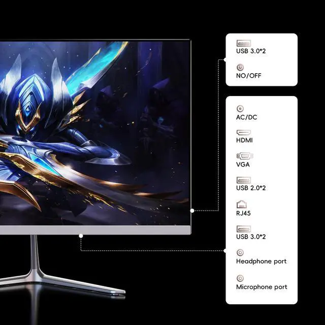 Alt view image 5 of 7 - JSHIX .All-in-One PC .24".  Windows 11 Pro, Intel Celeron Processor N5095,16GB DDR4 RAM 512GB M.2 SSD Desktop Computer, FullHD 1080P IPS  Display ,Wifi, Bluetooth,HDMI,VGA,USB Gift keyboard and mouse