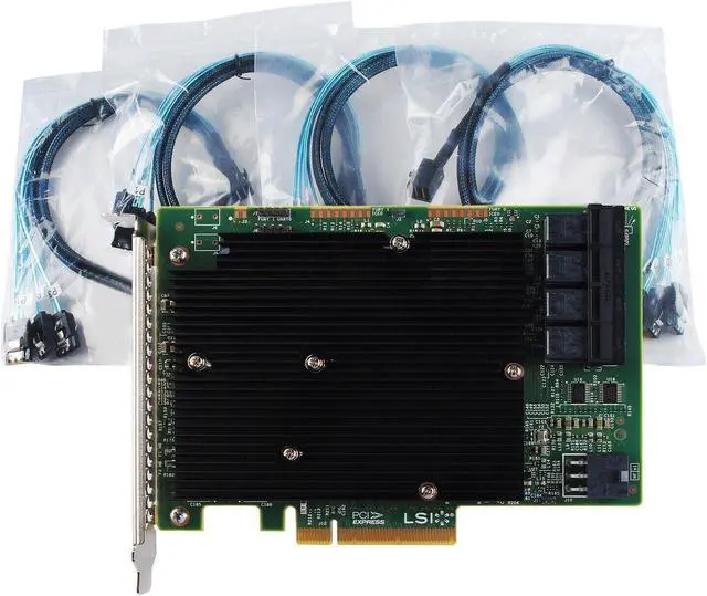 Main image of NEW LSI SAS 9300-16I 12GB/S HBA BUS ADAPTER CARD IT Mode 4*SFF-8643 SATA Cable