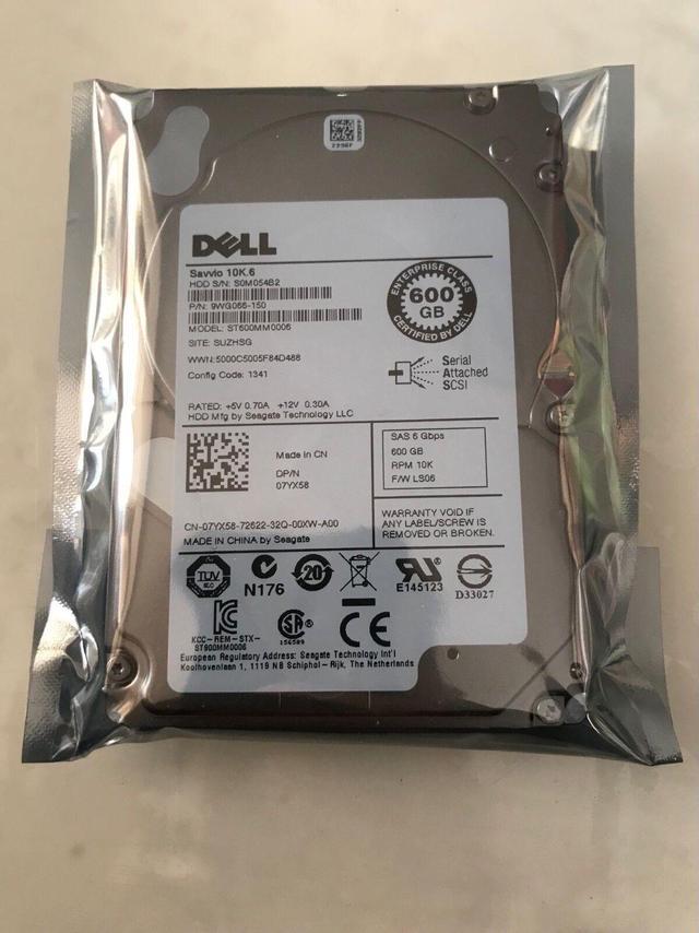 DELL ST600MM0006 SEAGATE 600GB 10K.6 2.5'' 6Gb/s SAS Hard Drive