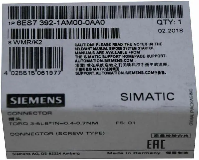 Alt view image 3 of 3 - 1PCS Unopened New compatible Siemens 6ES7392-1AM00-0AA0 6ES7 392-1AM00-0AA0