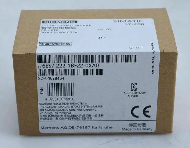Alt view image 5 of 5 - 1PC New In Box Siemens 6ES7 222-1BF22-0XA0 PLC Module 6ES7222-1BF22-0XA0