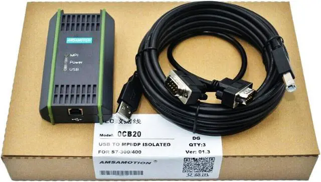 Main image of SIEMENS NEW 6ES7 972-0CB20-0XA0 USB/MPI ADAPTOR PROGRAMMING CABLE FOR SIMATIC S7