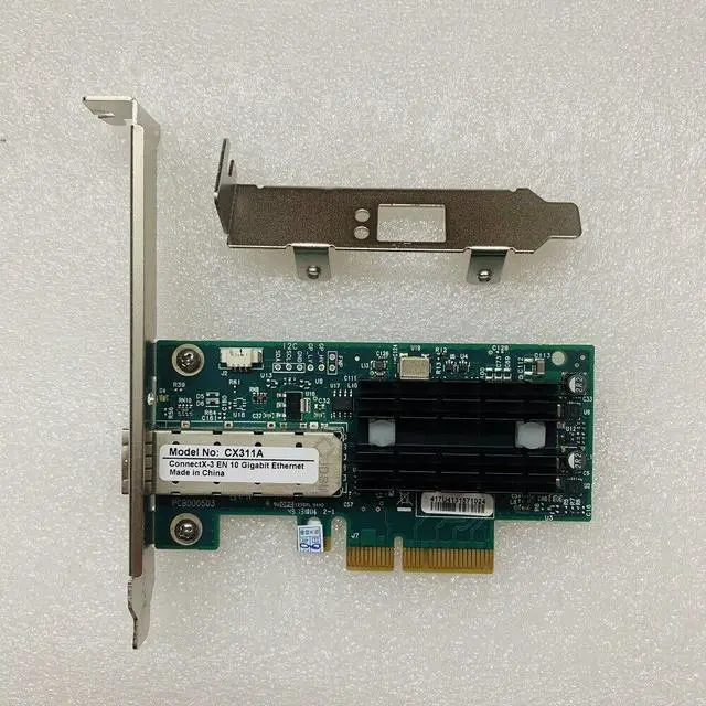 Alt view image 6 of 6 - 2x Mellanox MCX311A-XCAT CX311A ConnectX-3 EN Network Card 2PCS SFP + Cable