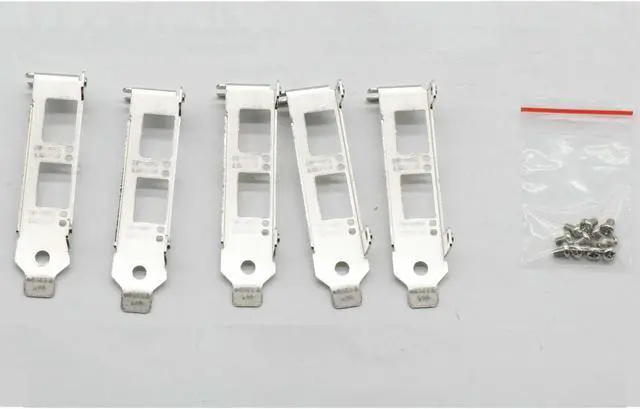 Alt view image 2 of 3 - 10 pcs Low Profile Brackets for Intel X520-DA2 X520-SR2 X520-LR2 X710-DA2