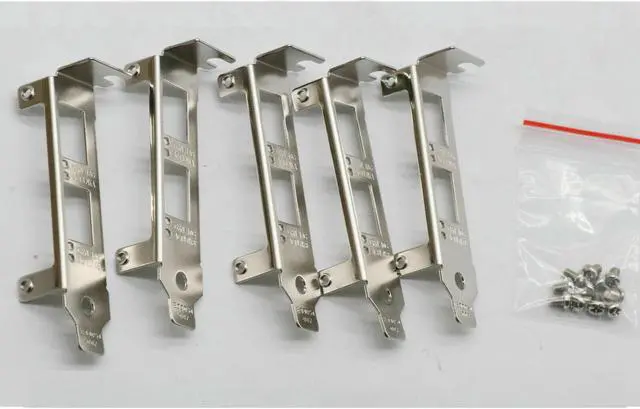 Alt view image 3 of 3 - 10 pcs Low Profile Brackets for Intel X520-DA2 X520-SR2 X520-LR2 X710-DA2