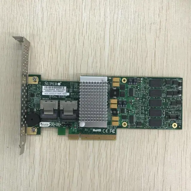 Alt view image 2 of 5 - AOC-SAS2LP-H8IR Supermicro AOC-SAS2LP-H8IR RAID Full and Low profile bracket