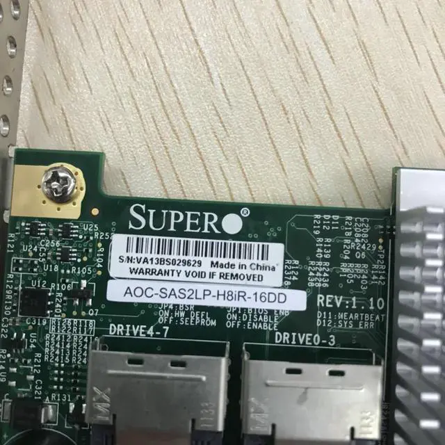 Alt view image 3 of 5 - AOC-SAS2LP-H8IR Supermicro AOC-SAS2LP-H8IR RAID Full and Low profile bracket