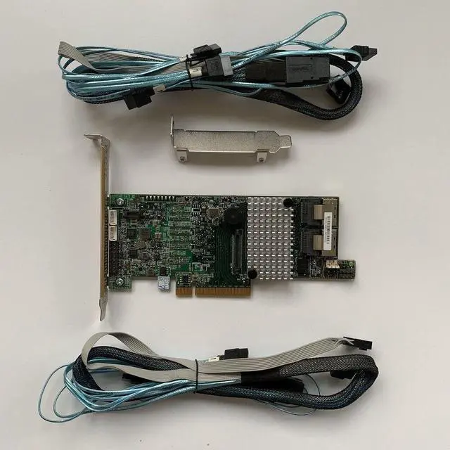 Alt view image 2 of 4 - LSI 9266-8i 8-port 6Gb/s SATA+SAS PCI-E 2.0 8Port 1GB RAID + 2PCS 8087 SATA